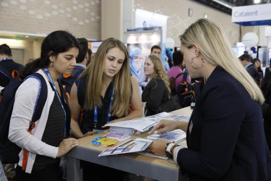 BIO Staff Guiding Student Day Attendees