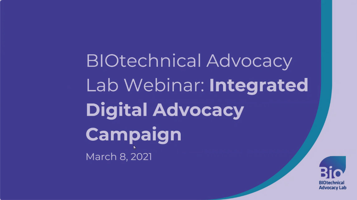 advocacy webinar